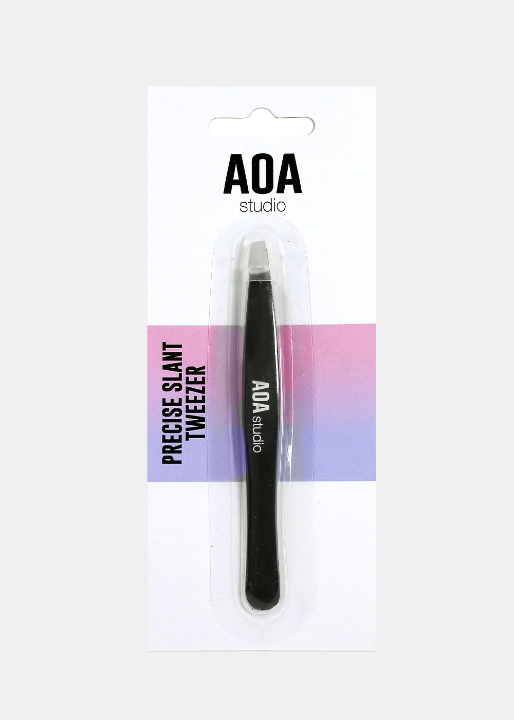 AOA Precision Slant Tweezer - Black