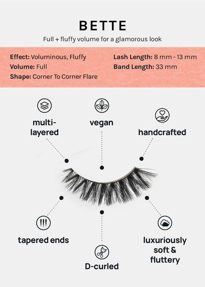 D-LUX Curl Premium Faux Mink Lashes - Bette