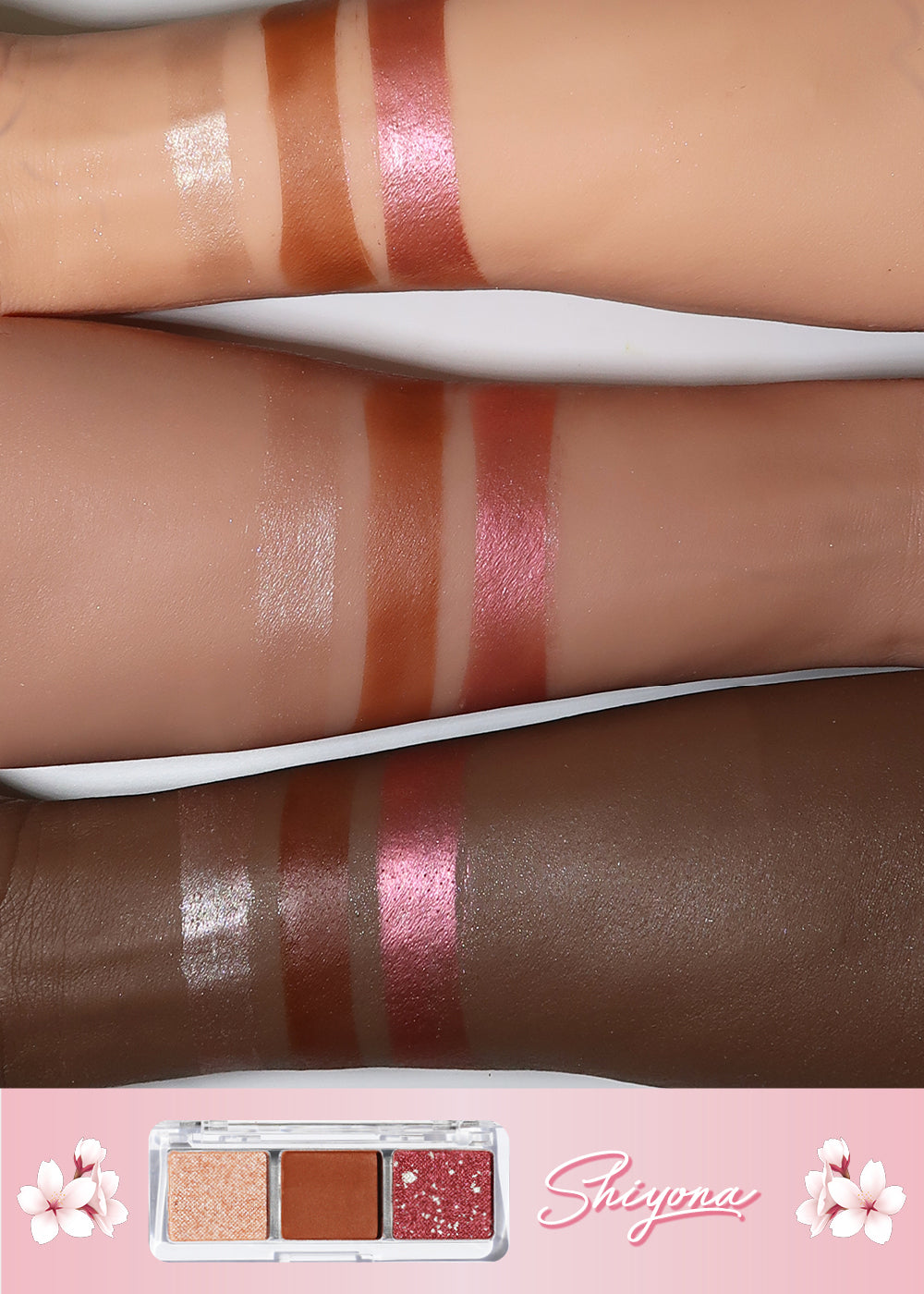 AOA Cherry Blossom 3-Color Eyeshadow Palettes