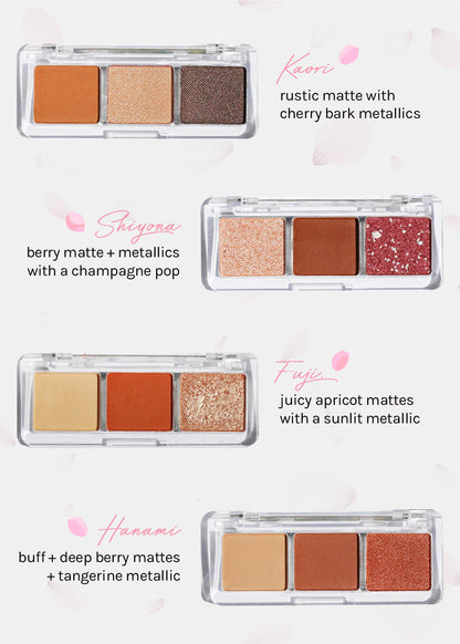AOA Cherry Blossom 3-Color Eyeshadow Palettes
