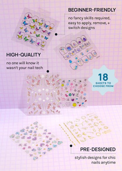 AOA 3D Nail Art Decals