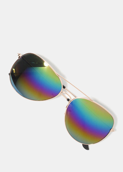 Rainbow Reflective Sunglasses