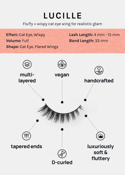 D-LUX Curl Premium Faux Mink Lashes - Lucille