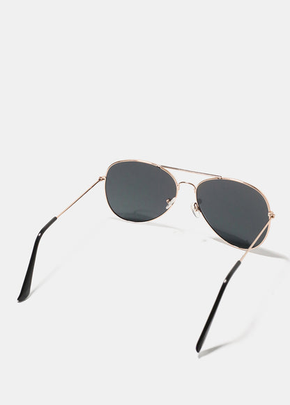 A+ Retro Reflective Aviator Sunglasses