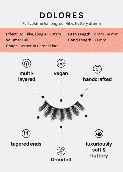 D-LUX Curl Premium Faux Mink Lashes - Dolores