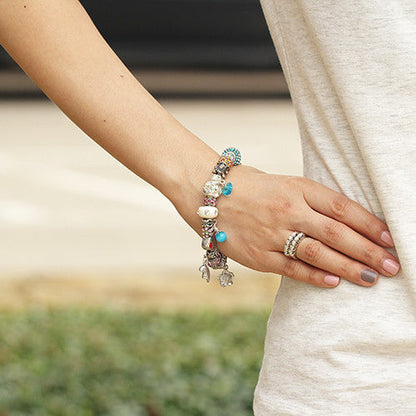 Miss A Bead Charm Foundation Bangle - Medium