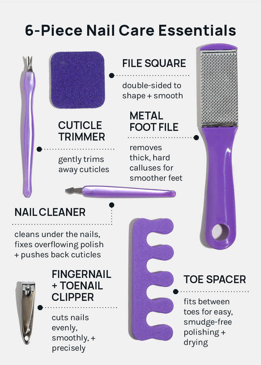 AOA Studio Pedicure Tool Set with Metal Foot File