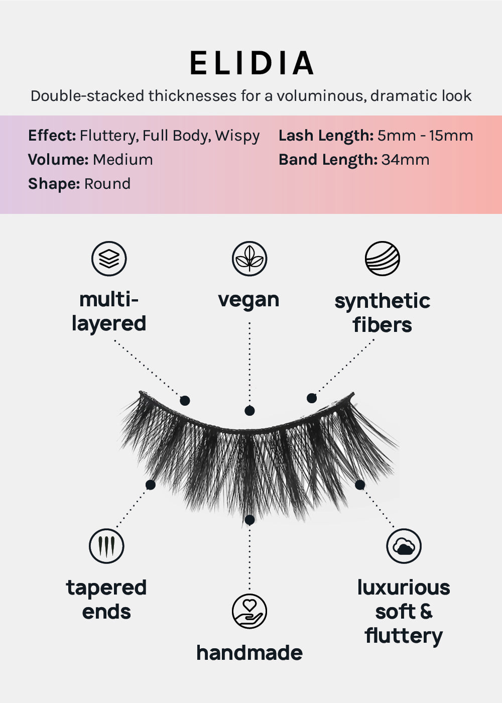 Paw Paw: 3D Faux Mink Lashes - Elidia 5-Pack