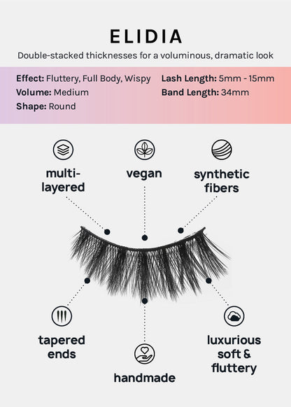 Paw Paw: 3D Faux Mink Lashes - Elidia 5-Pack