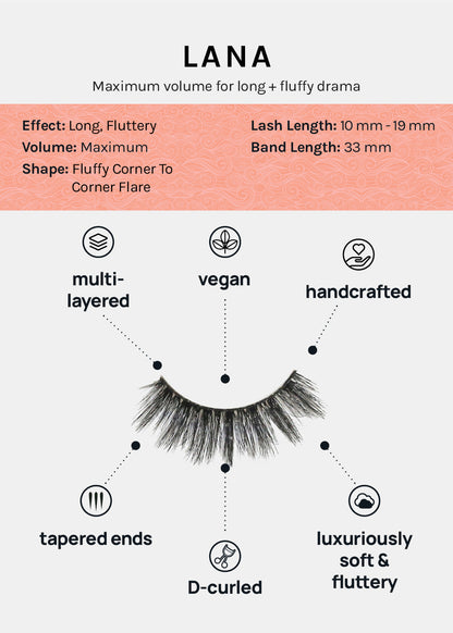 D-LUX Curl Premium Faux Mink Lashes - Lana