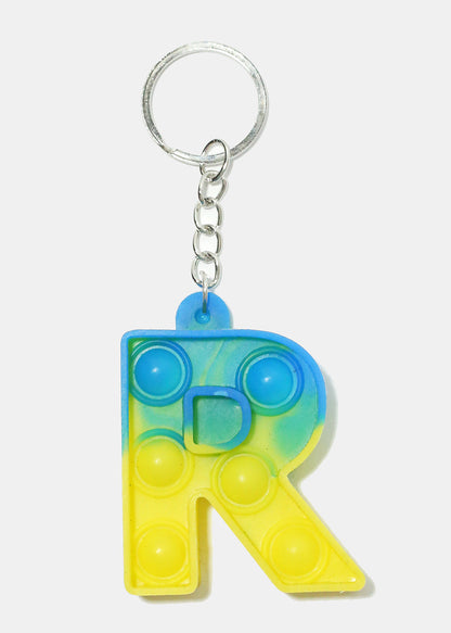 Alphabet Push Pop Keychain