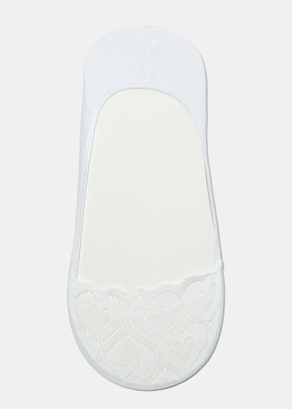 Heart Lace No-Show Socks