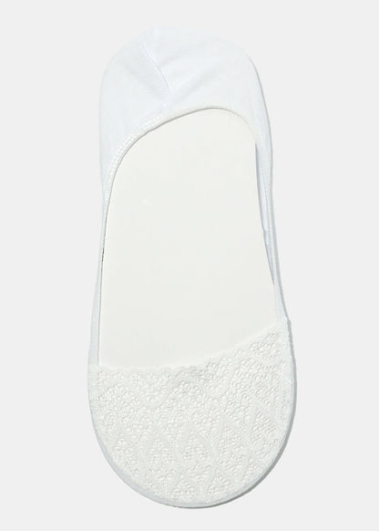 Heart Lace No Show Socks