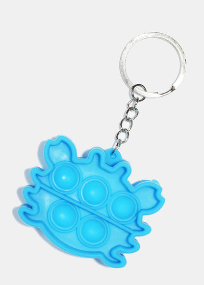 Cute Crab Push Pop KeyChain
