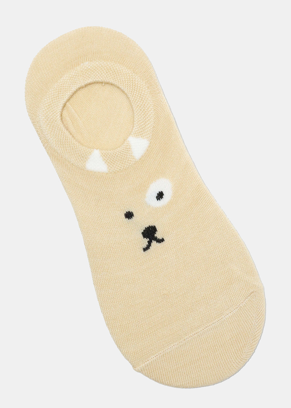 Cute Animal Face No Show Socks