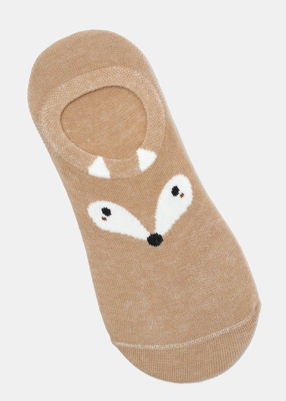 Cute Animal Face No Show Socks