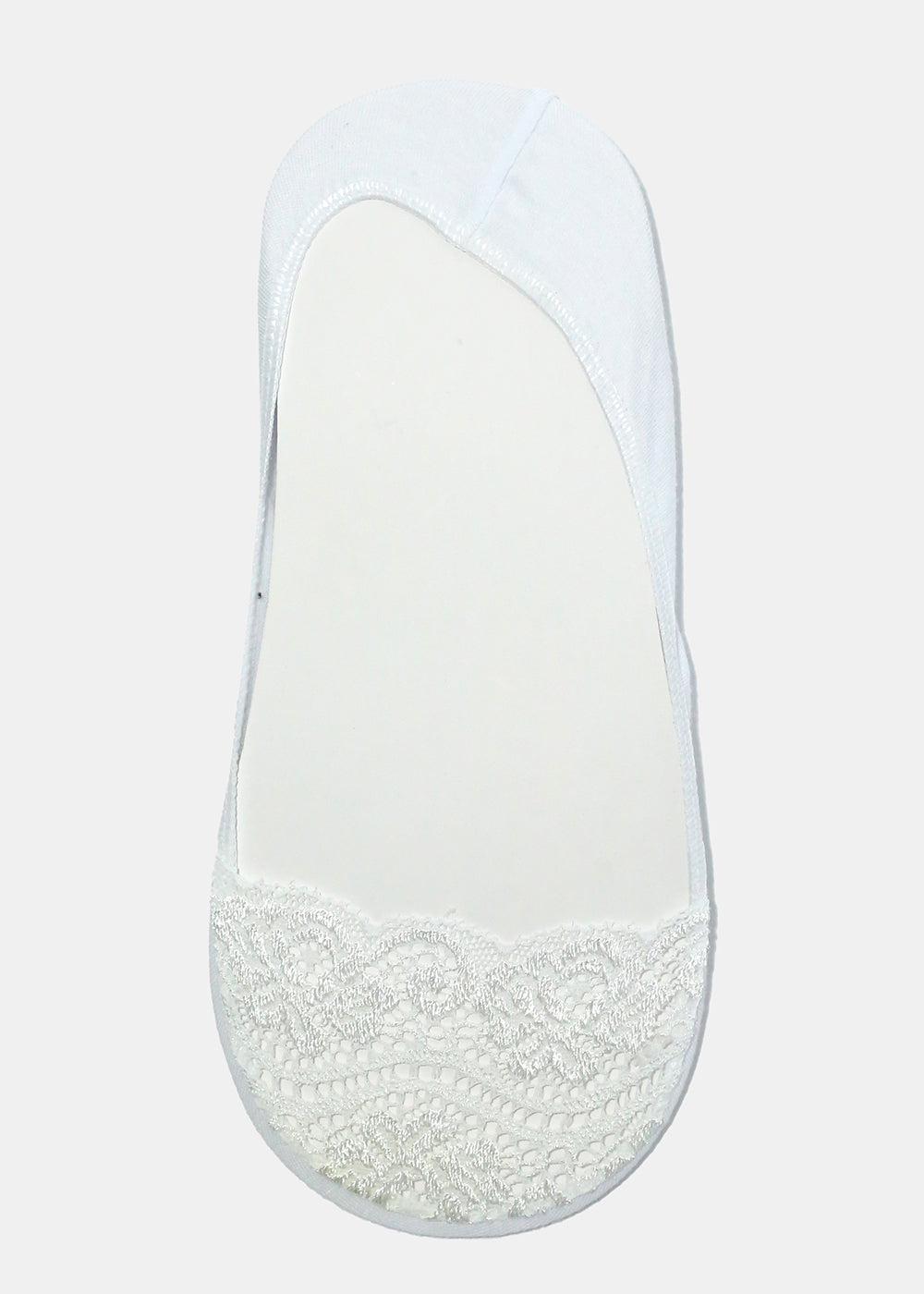 Lace Trim No Show Socks