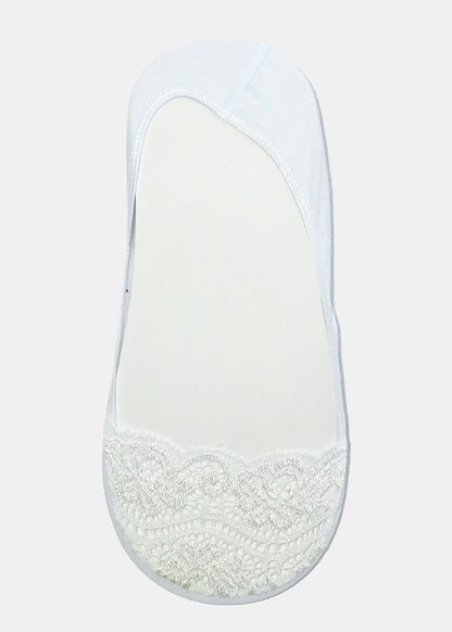 Lace Trim No Show Socks