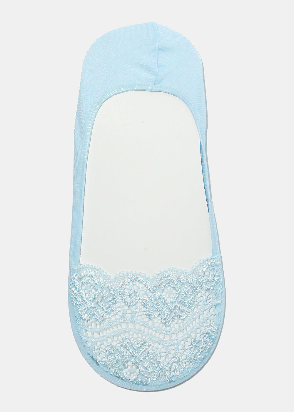 Lace Trim No Show Socks