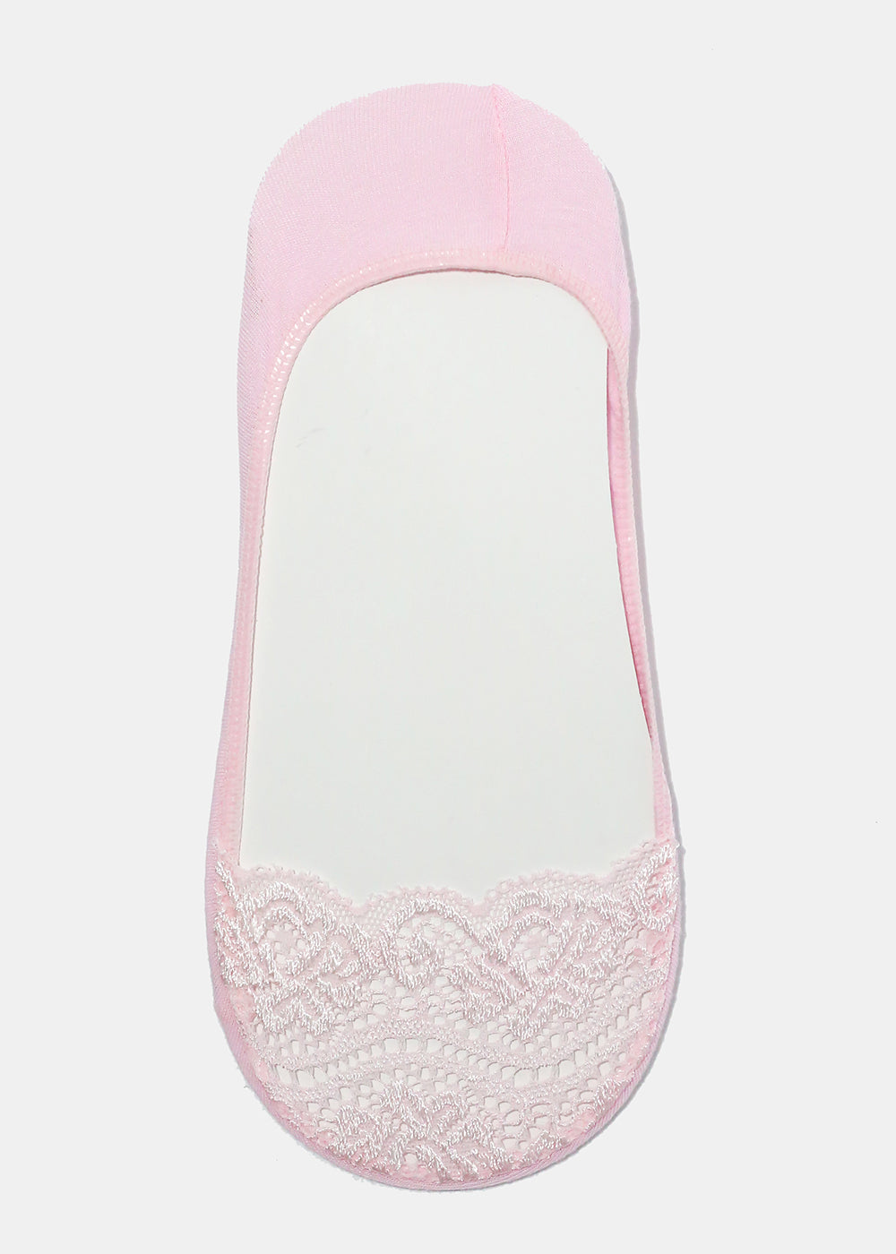 Lace Trim No Show Socks