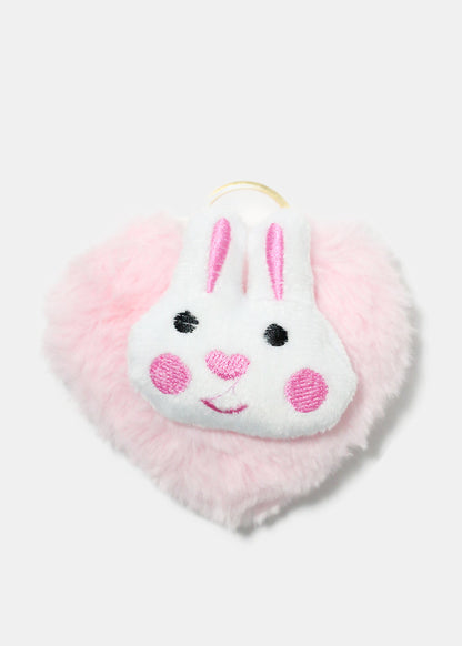 Fuzzy Bunny Keychain