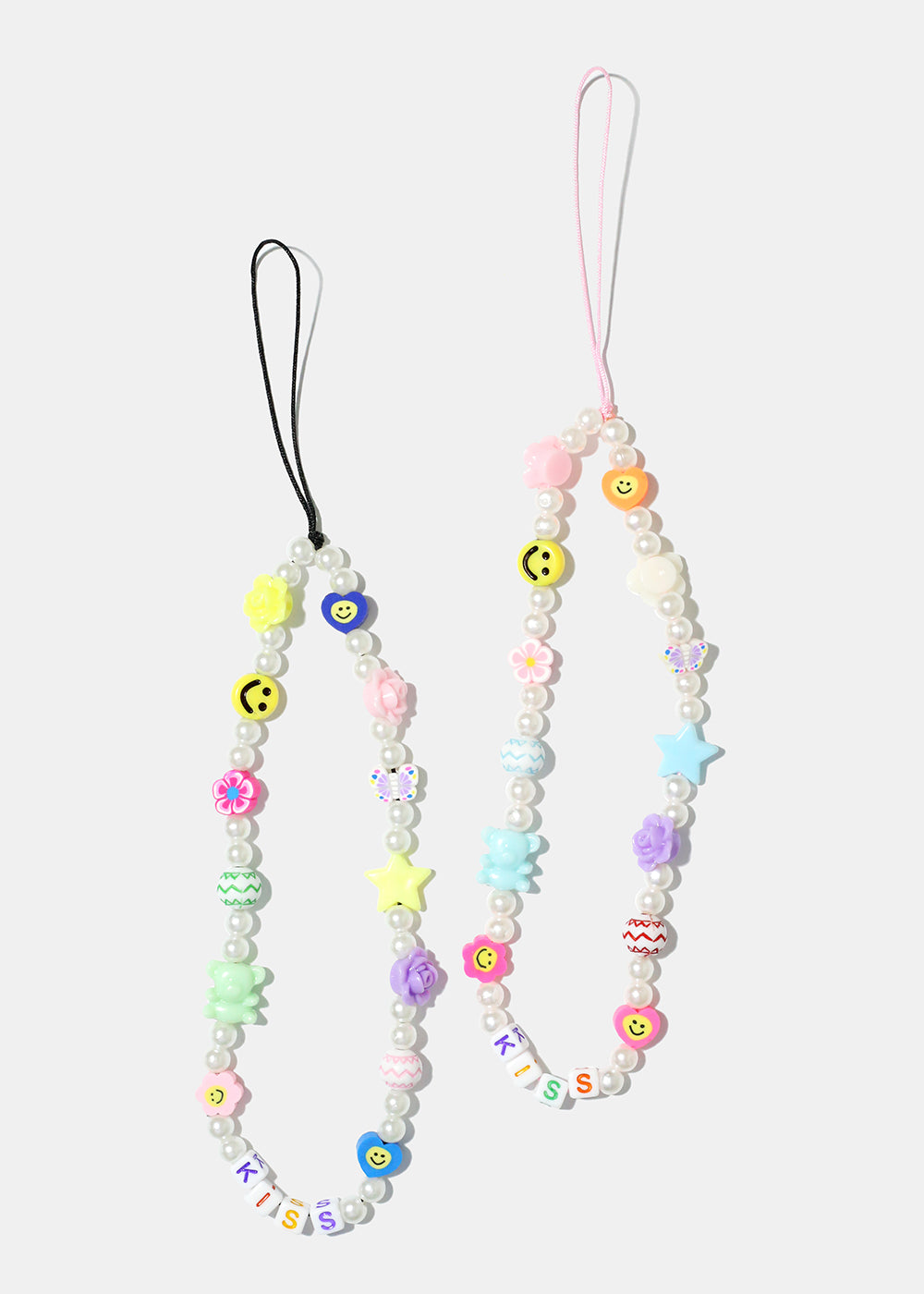 Kiss Bead Design Cellphone Charm