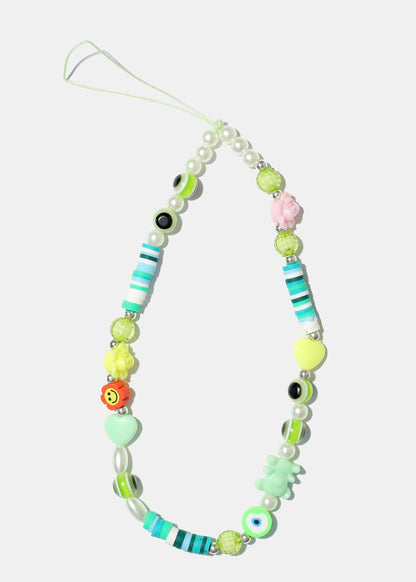 Beaded Cellphone Strap Keychain