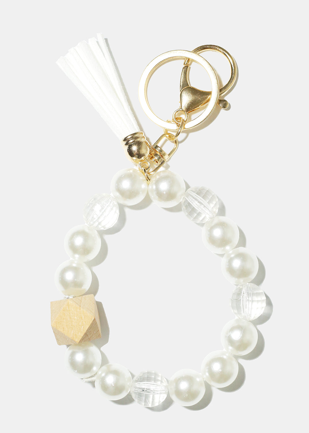 Pearl & Tassel Wrist Keychain