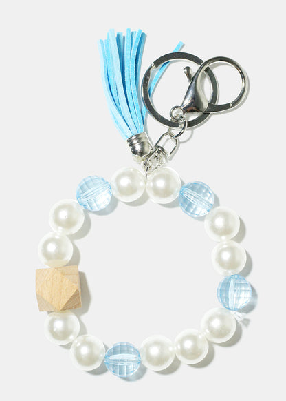 Pearl & Tassel Wrist Keychain