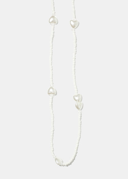Heart Shape Pearl Bead Waist Chain