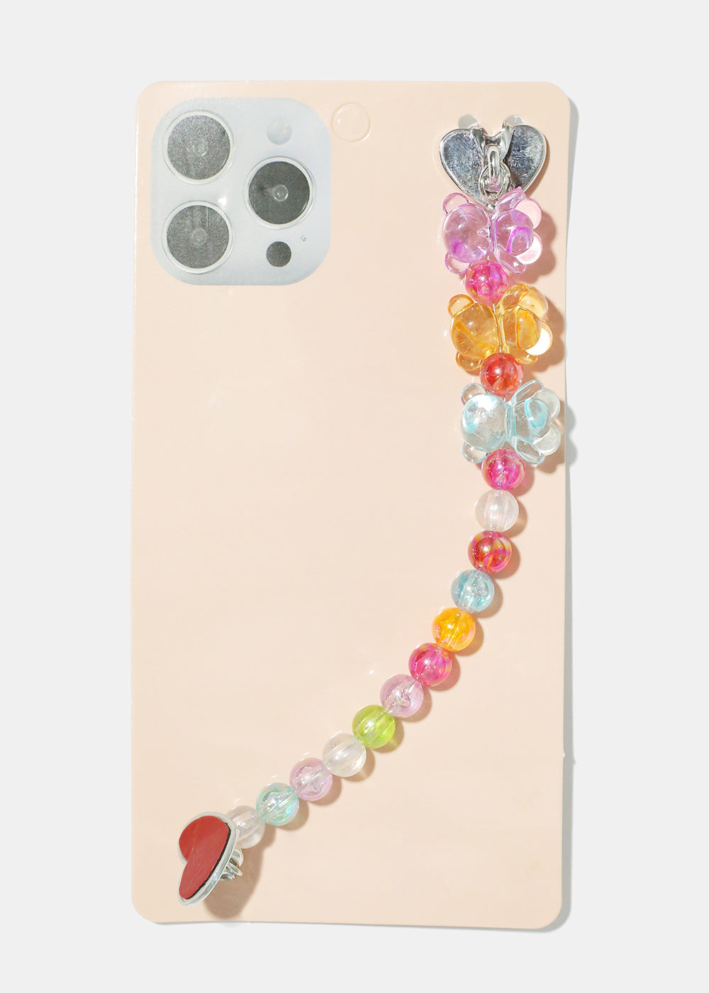 Colorful Bead & Bear Phone Strap