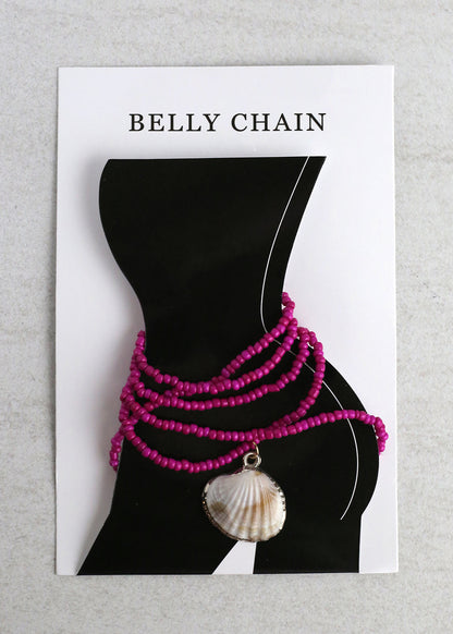 Seashell Charm Beaded Waist Chain