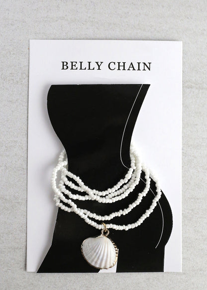 Seashell Charm Beaded Waist Chain