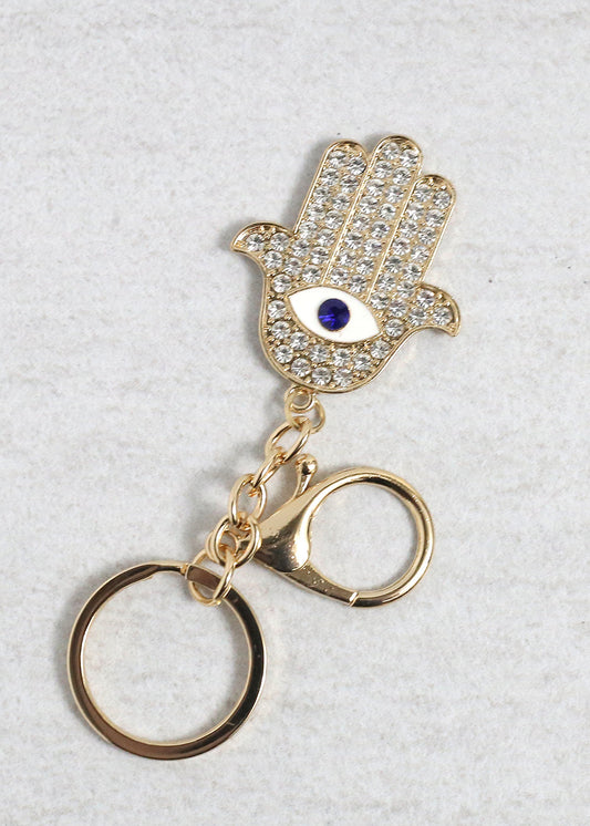 Hamsa Hand & Evil Eye Keychain