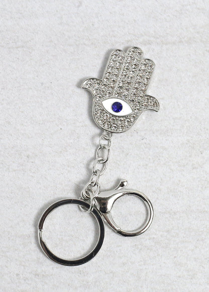 Hamsa Hand & Evil Eye Keychain