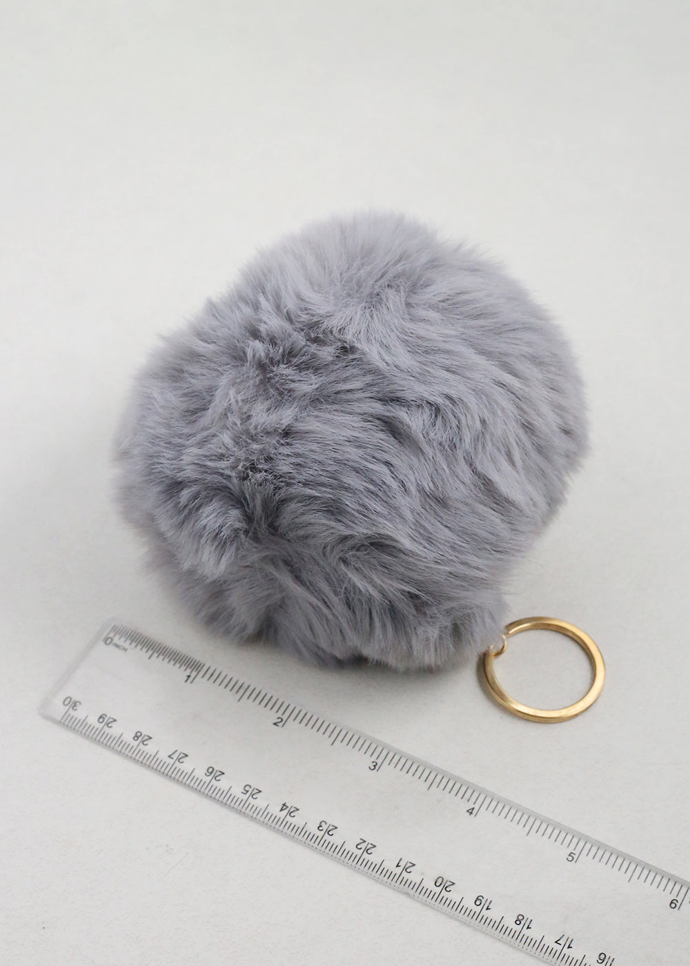 Fuzzy Pom Pom Keychain