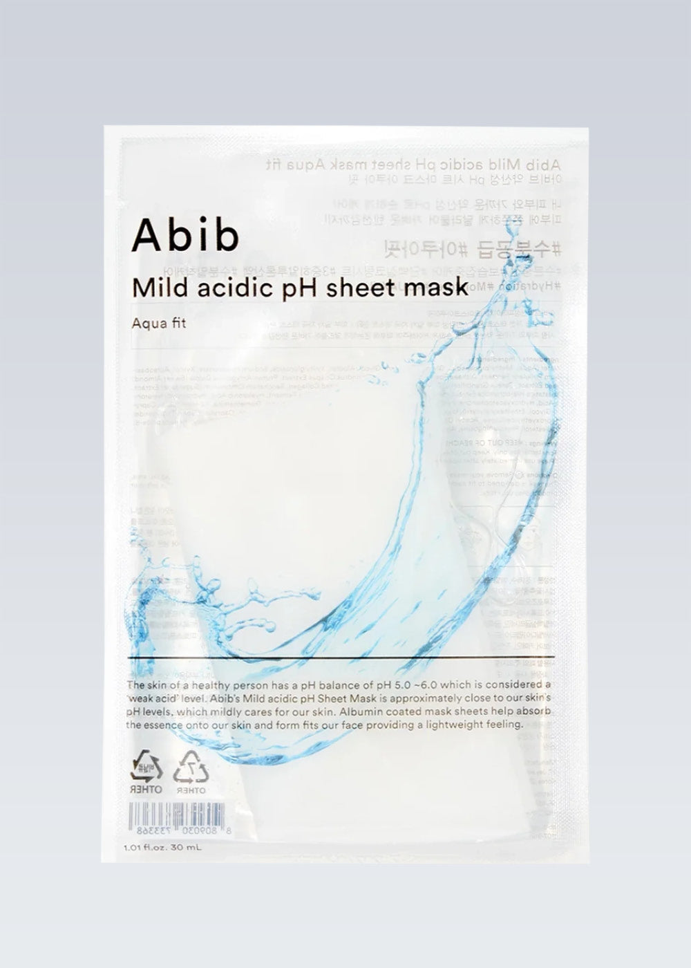 Abib Mild Acidic pH Sheet Mask Aqua Fit