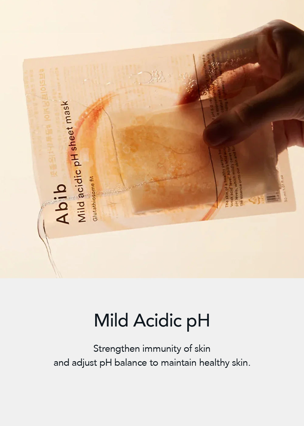 Abib Mild Acidic pH Sheet Mask Glutathiosome Fit