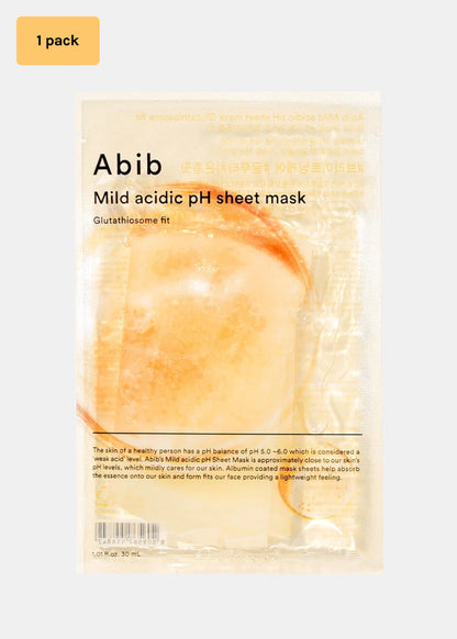 Abib Mild Acidic pH Sheet Mask Glutathiosome Fit