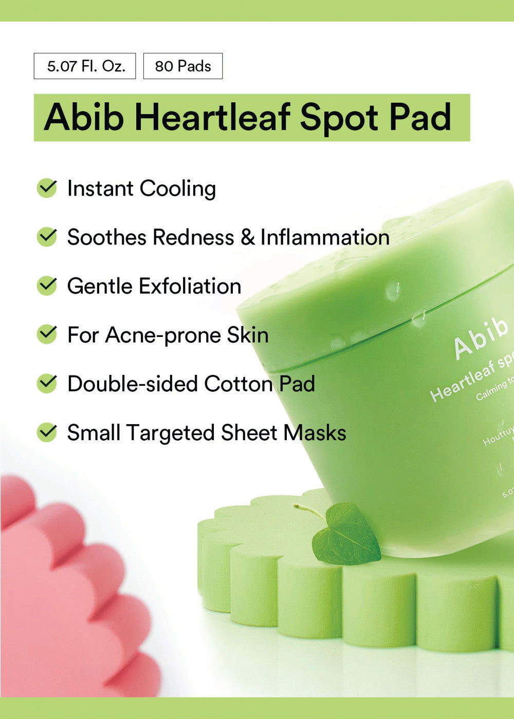 Abib Heartleaf Spot Pad Calming Touch (80 Pads)
