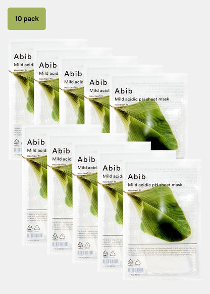 Abib Mild Acidic pH Sheet Mask Heartleaf Fit