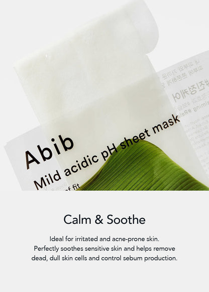 Abib Mild Acidic pH Sheet Mask Heartleaf Fit