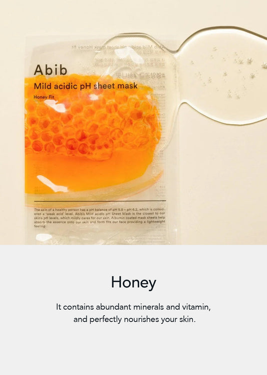 Abib Mild Acidic pH Sheet Mask Honey Fit