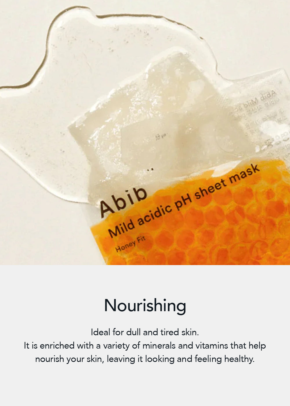 Abib Mild Acidic pH Sheet Mask Honey Fit
