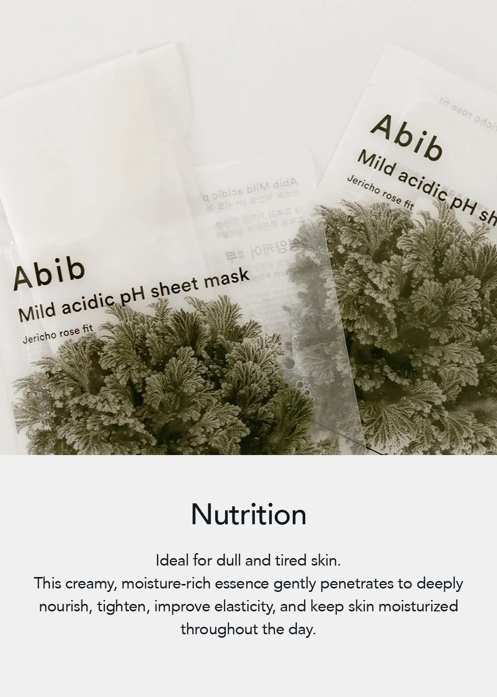 Abib Mild Acidic pH Sheet Mask Jericho Rose Fit