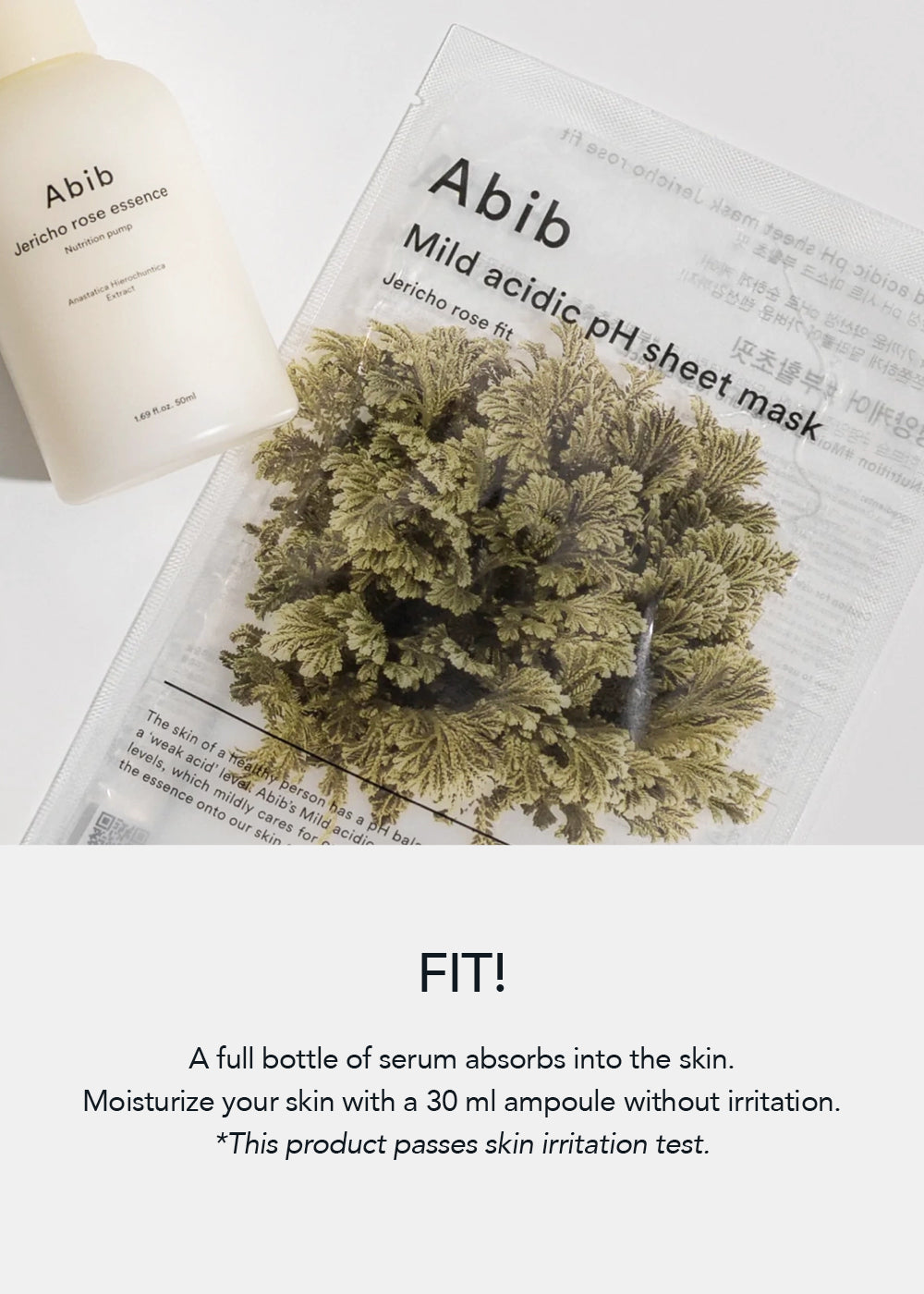 Abib Mild Acidic pH Sheet Mask Jericho Rose Fit