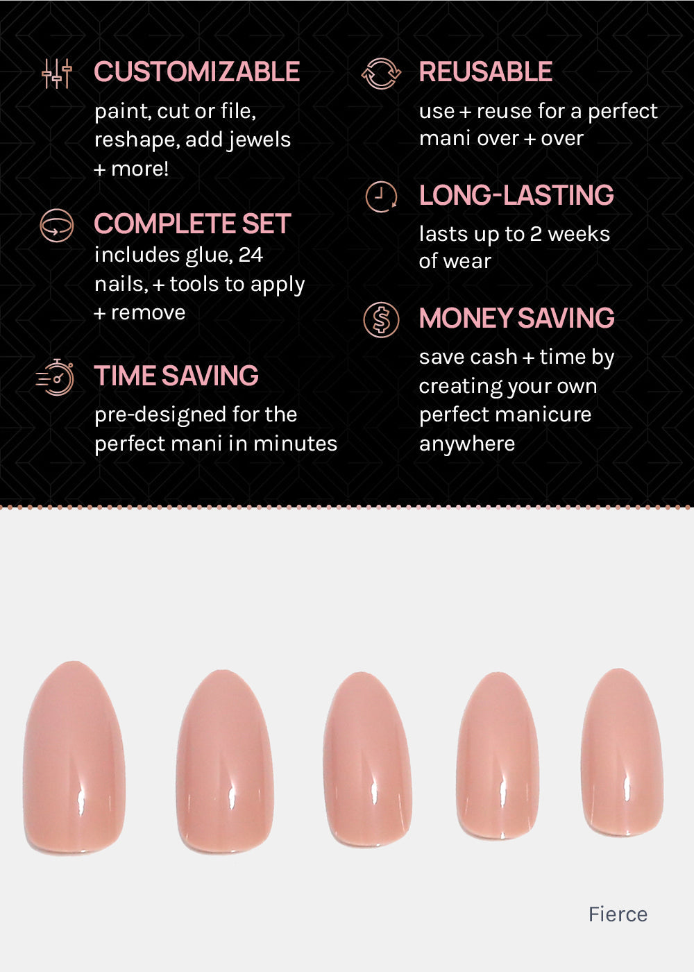 AOA Pro Press-On Nails: Fierce