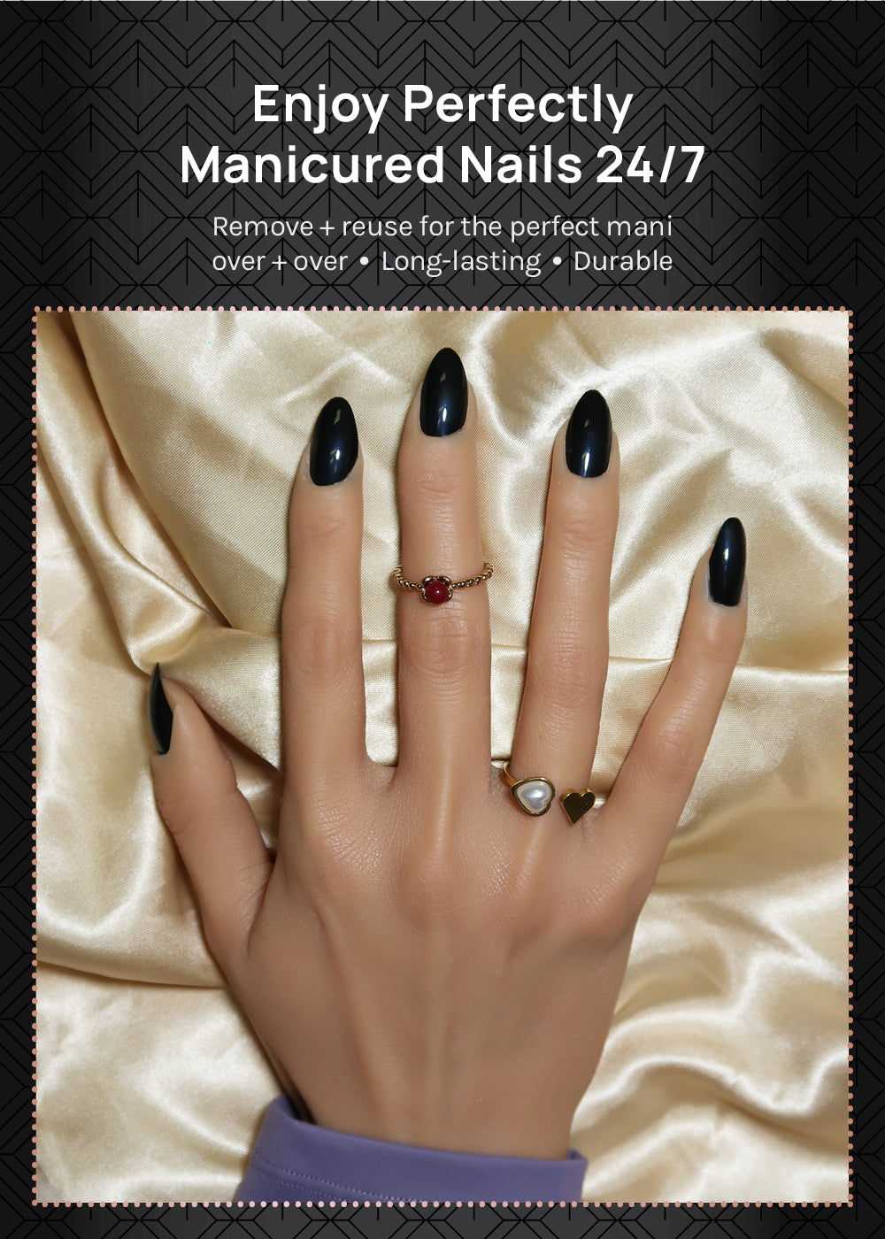AOA Pro Press-On Nails: Midnites