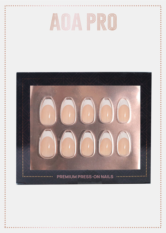 AOA Pro Press-On Nails: French Short