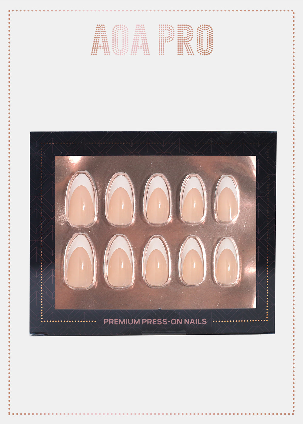 AOA Pro Press-On Nails: French Long